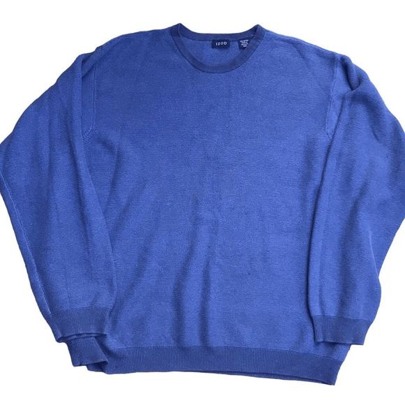 Izod Other - IZOD Men's Blue Long Sleeve Crewneck Waffle Knit Oversized Pullover Sweater XXL